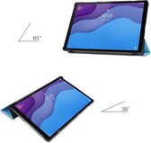 Case2go - Tablet hoes & Screenprotector geschikt voor Lenovo Tab M10 (TB-X306F) - 10.1 Inch - Auto Wake/Sleep functie - Licht Blauw