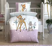 Disney Home - Bambi ranforce baby dekbedovertrekset (gelicentieerd)