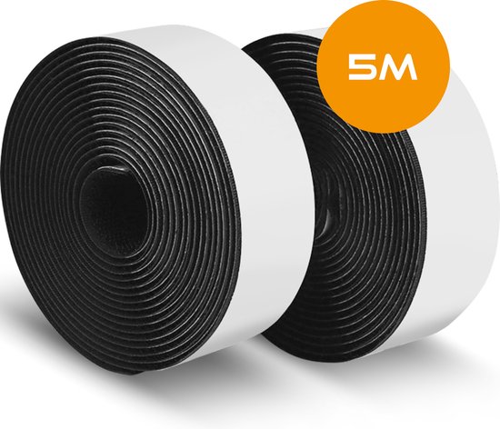 Klittenband zelfklevend 5 meter – klittenband tape zwart – extra sterk |  bol.com