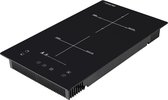 LiveProducts Elektrische Kookplaat - Ingebouwde Elektrische Kookplaat - Elektrische Inductie Kookplaat - 10 Power Niveaus - 3300W - kinder slot - Timer Voor Snel Koken - 2 platen - zwart