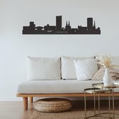 Skyline Eindhoven Detail Zwart Mdf 130cm Wanddecoratie Voor Aan De Muur City Shapes