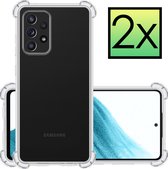 Samsung Galaxy A53 Hoesje Transparant Cover Shock Proof Case Hoes - 2x