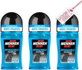 Mennen Intracable 72H Deodorantroller - Pak Je Voordeel - 3 x 50 ml