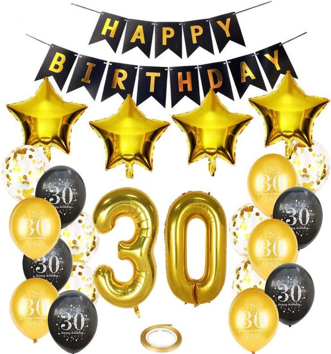 Forfait Joya Beauty® 30e anniversaire, Décoration Ballons pour fête 30 ans, Trente