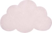 Lilipinso Vloerkleed Wolk Poeder Roze | 100 x 64 cm (dikte: 1,5 cm) | Kinderkamer | Babykamer | Baby | Kinderen
