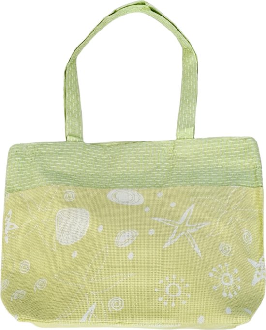 Miss Beach Sac De Plage Pailleté - 29L - Toile Imperméable - Zip Et Poches
