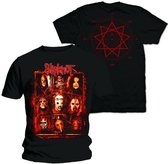 Slipknot Heren Tshirt -2XL- Rusty Face Zwart