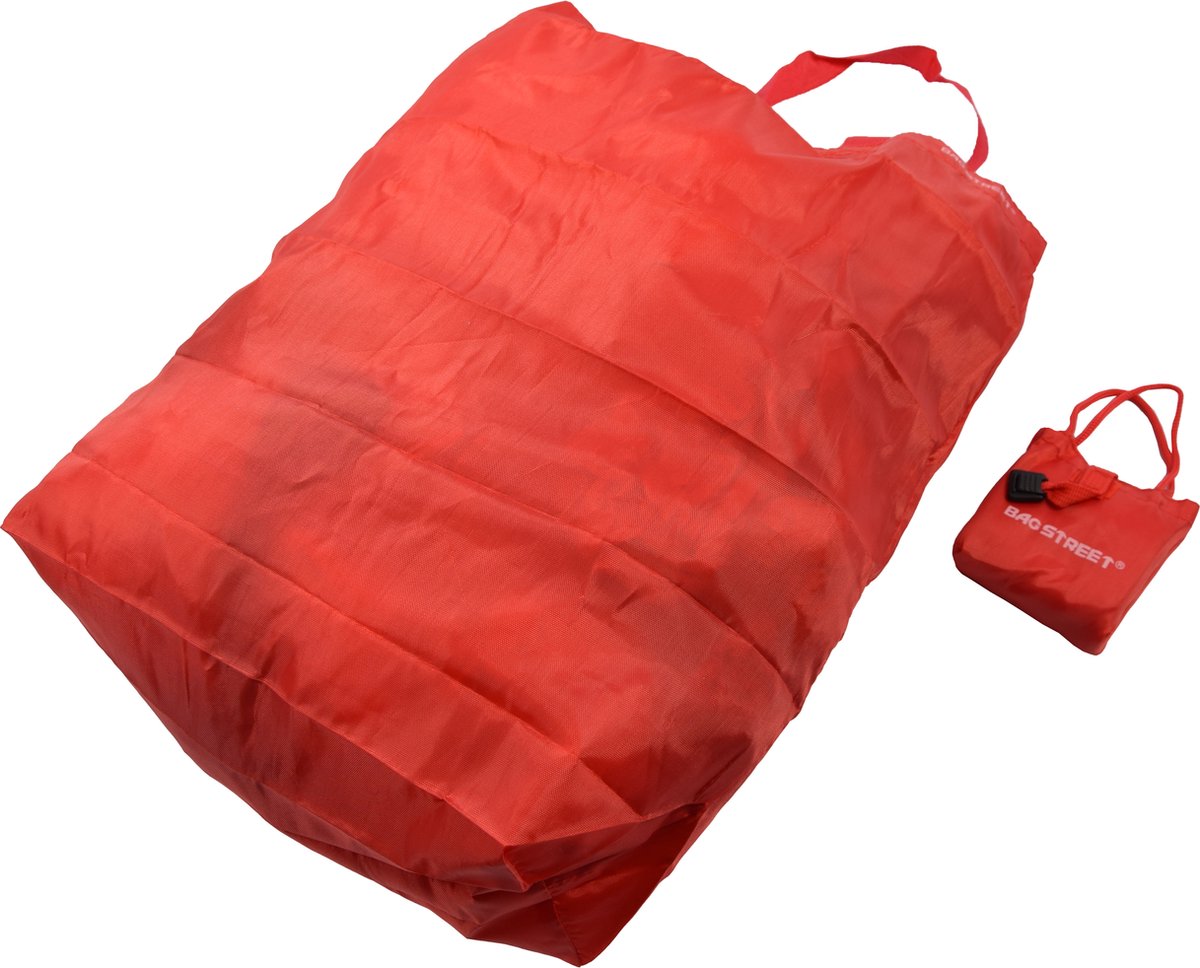 Herbruikbare Tas - Boodschappentas - Tote Bag - Supersterk - Nylon Rood  opvouwbare shopper | bol.com