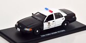 Ford Crown Victoria LAPD "Drive" 2001 Zwart / Wit 1-43 Greenlight Collectibles