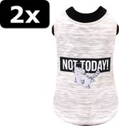 2x - KATTENTRUI NOT TODAY GRIJS 40CM