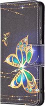 Diamant vlinder agenda wallet book case hoesje Samsung Galaxy A13