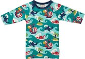 Maxomorra Zwemkleding Top LS Tropical Ocean Maat 134/140