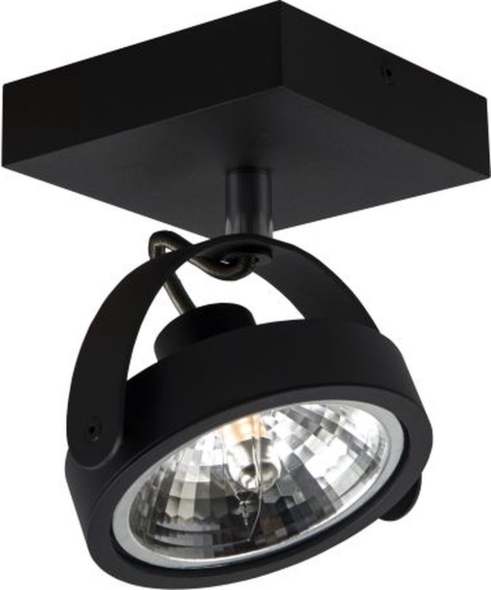 Plafondlamp Wajer 1L Zwart - 1x G9 LED 3,5W 2700K 350lm - IP20 - Dimbaar > spots verlichting led zwart | opbouwspot led zwart | plafondlamp zwart | spotje led zwart | led lamp zwart