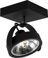 Plafondlamp Wajer 1L Zwart - 1x G9 LED 3,5W 2700K 350lm - IP20 - Dimbaar > spots verlichting led zwart | opbouwspot led zwart | plafondlamp zwart | spotje led zwart | led lamp zwar