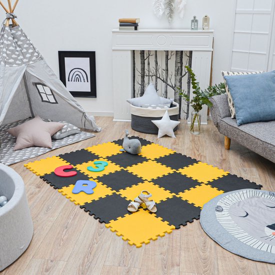 Puzzelmat Baby Van Dag Één: 45-delige Baby Puzzel Speelmat - 30x30 EVA