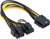 8-pins naar PCI-E PCIe 8-pins + 8 (6 + 2) pins voedingskabel