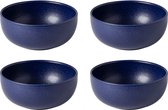 Casafina Pacifica blauwe soep kommen set van 4 | 15 cm | Fijn aardewerk