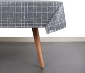 Raved Tafelzeil Vierkant Design  140 cm x  500 cm - Grijs - PVC - Afwasbaar