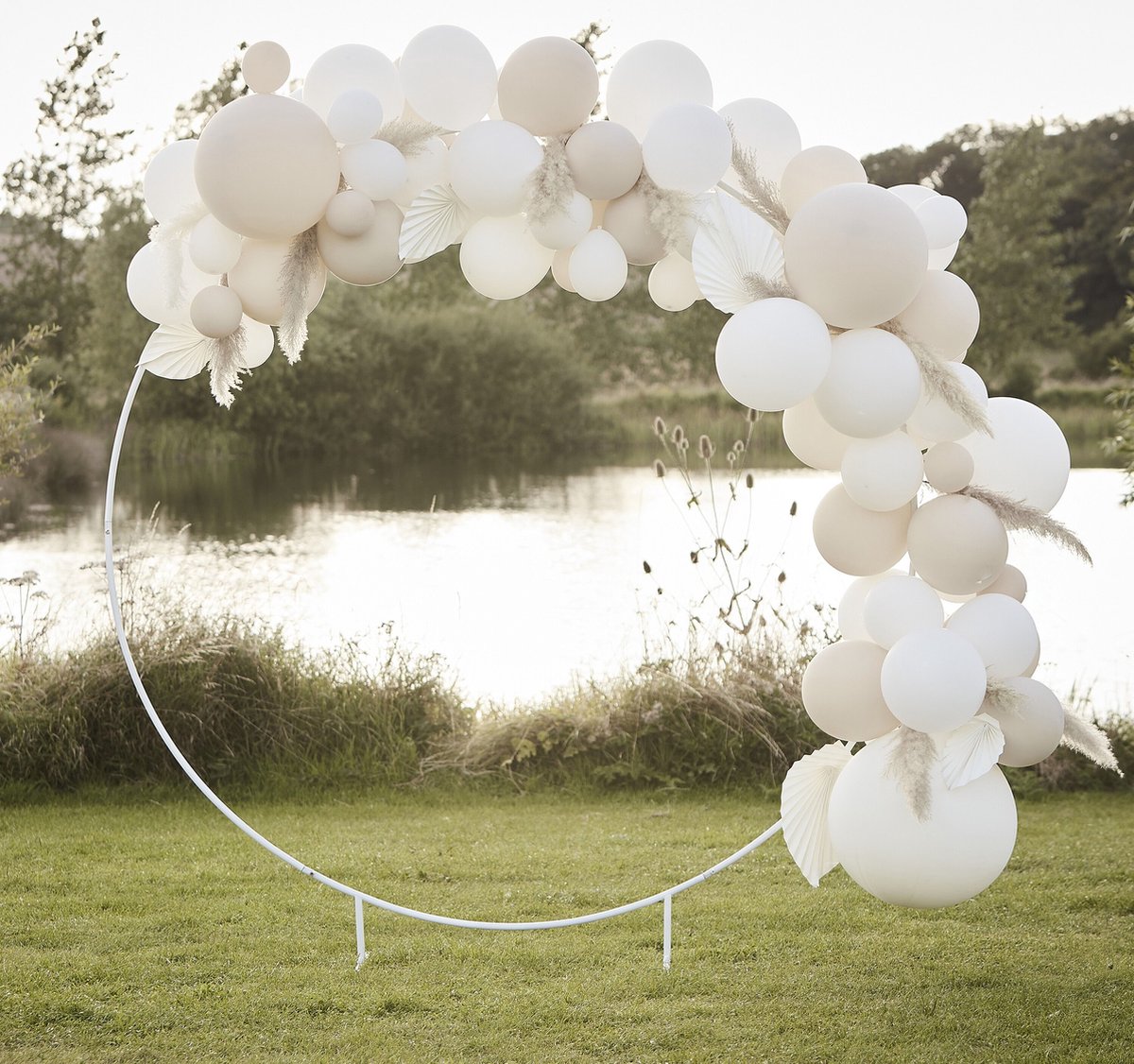 Backdrop witte cirkel