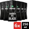Axe Black 3-in-1 Douchegel - 6 x 250 ml - Voordeelverpakking