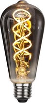 Star Trading Deco Spiral Smoke LED lamp - peer - H 14 cm - D 6.4 cm - warmwit (2100K) - 2W - E27