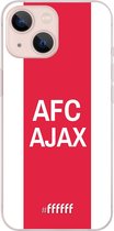 6F hoesje - geschikt voor iPhone 13 Mini -  Transparant TPU Case - AFC Ajax - met opdruk #ffffff