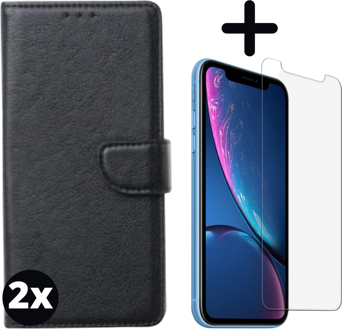 Fooniq Telefoonhoesje - Book Case - Geschikt Voor Apple IPhone Xs - Zwart
