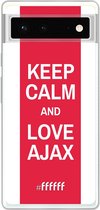 6F hoesje - geschikt voor Google Pixel 6 -  Transparant TPU Case - AFC Ajax Keep Calm #ffffff