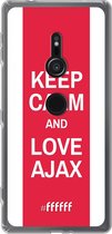 6F hoesje - geschikt voor Sony Xperia XZ2 -  Transparant TPU Case - AFC Ajax Keep Calm #ffffff