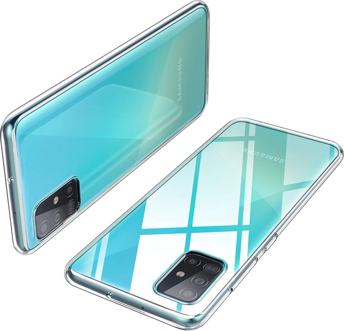 Samsung Galaxy A51 Hoesje Transparante Hoesje – Protection Cover Case – Telefoonhoesje met Achterkant & Zijkant bescherming – Transparante Beschermhoes - Bescherming Tegen Krassen & Stoten – Crystal Clear