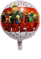 Folie ballon Roblox 40 cm, dubbelzijdig, Leeg, Kindercrea