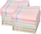 Sorprese – Dames zakdoeken - 12 zakdoeken – Italiaans katoenen - zakdoeken - 2