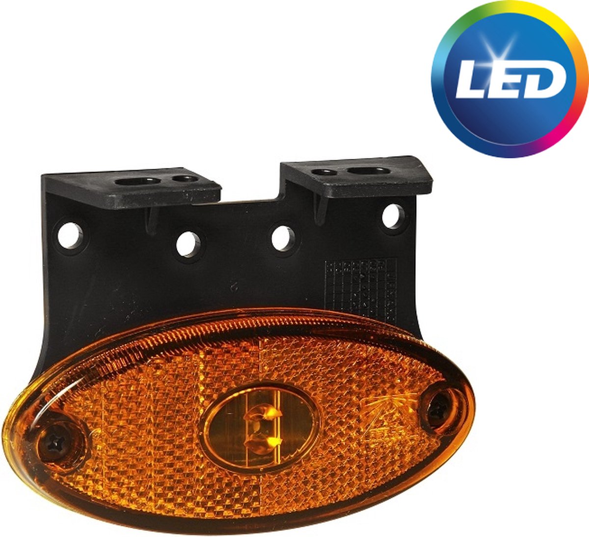Feu De Gabarit LED ASPÖCK FLATPOINT II - Orange Universel Avec Support - Garantie 2 Ans