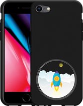 Coque iPhone SE 2020 Zwart Vers la Lune