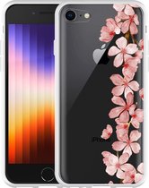 iPhone SE 2022 Hoesje Flower Branch - Designed by Cazy