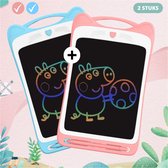 2 Stuks - Tekentablet voor kinderen - Roze + Blauw - Tekenbord - LCD Tekentablet - Kindertablet / Tekenbord