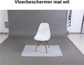 150x120 cm Vloerprotector Mat Wit - Vloerbeschermer - Bureaustoel Mat - Antikras Mat - Bureauwiel Mat - Vloermat Beschermend - Anti slip