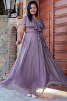 HASVEL -Violet Groote maat jurk- maat 3XL-Galajurk-Avondjurk-HASVEL-Violet Plus Size Dress-Size 3XL-Prom Dress-Evening Dress