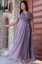 HASVEL -Violet Groote maat jurk- maat 4XL-Galajurk-Avondjurk-HASVEL-Violet Plus Size Dress-Size 4XL-Prom Dress-Evening Dress