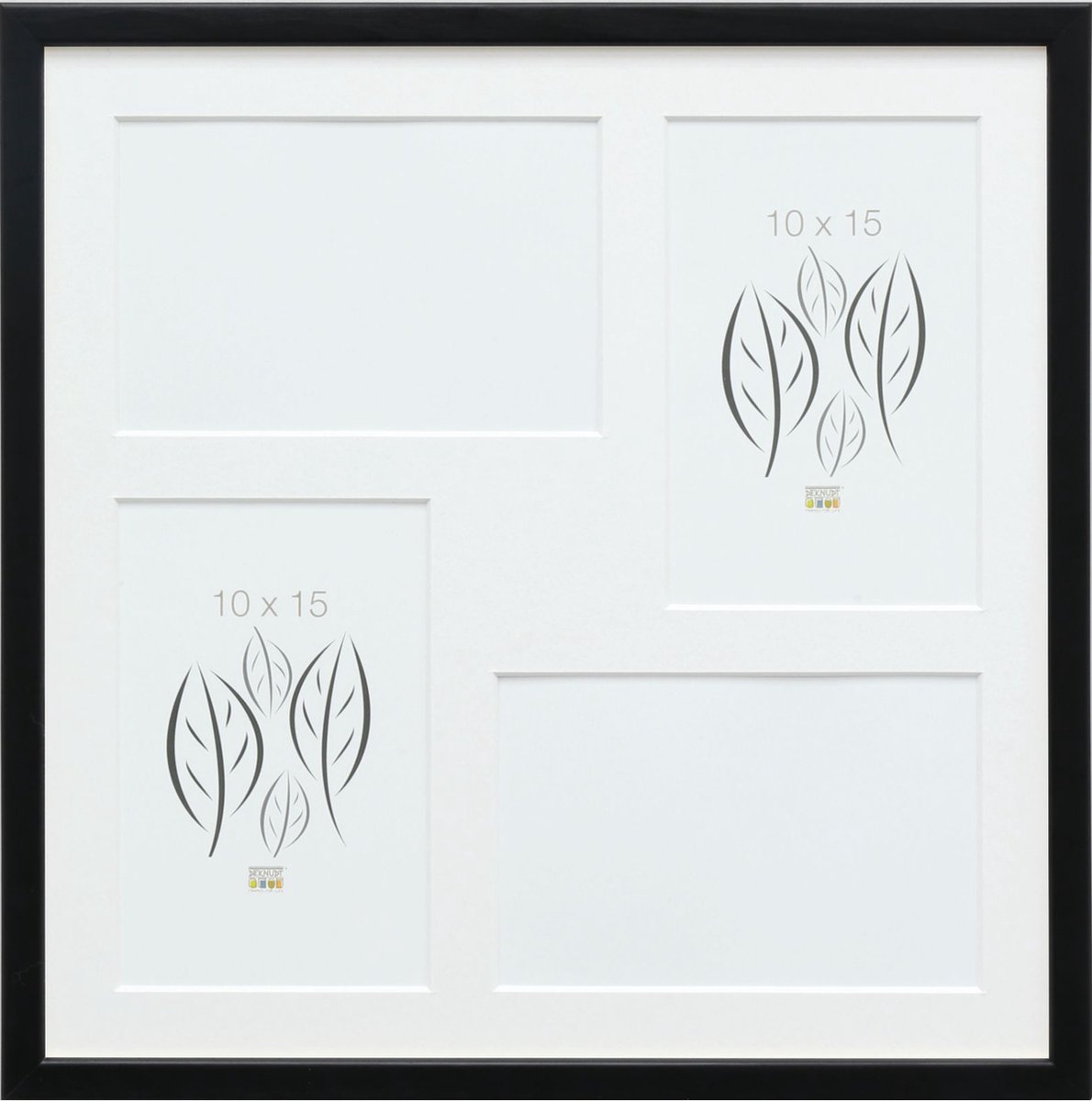 Deknudt Frames multifotolijst S41JL2 P4 - zwart - 4 foto's 10x15 cm