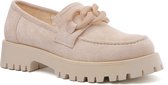 SmileFavorites® Loafers met Hak - Suedine - Beige - Maat 39