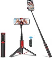 BlitzWolf BW-BS10 Bluetooth Selfiestick Statief - draaibaar - Draagbaar -  Uitbreidbaar Aluminium Selfie Stick - met intrekbaar statief en afstandsbediening - statief- tripod