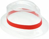 hoedenkoord elastisch 60 cm nylon rood