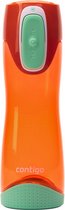 drinkfles Swish junior 500 ml oranje/mintgroen