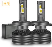 H4 LED lamp (set 2 stuks) Pro Active | CANbus EMC CHip 30000 Lumen 6500k Ultra-bright Helder Wit 98 Watt Motor / Auto / Scooter / Dimlicht / Grootlicht / Koplampen / Plug and Play