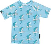 Beach & Bandits - UV-zwemshirt voor kinderen - Shark Dude - Blauw - maat 104-110cm