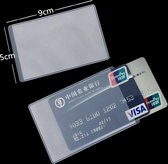 Dubbelzijdige transparante kaarthouder 20 Pack (voor 40 kaarten) / Plastic card Id houder / Creditcard - visitekaart bescherming.