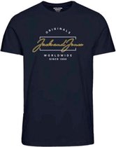 Jack & Jones T-shirt Elden Navy Blazer (Maat: 5XL)