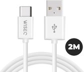 WISEQ USB 3.0 A Male naar USB-C Male kabel - 2 meter - Wit