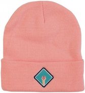 muts Girl Power polyester roze one-size